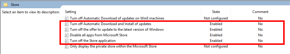 Disable Windows Store with GPO